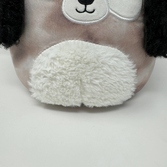 Original Squishmallows Zerdan Dog Fuzzy Ears 8" Plush Marbled Brown Gray Winking - Picture 4 of 16